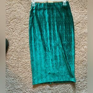 Urban outfitters crush velvet pencil skirt